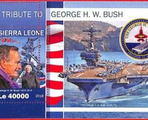 A4743 -SIERRA LEONE -ERROR IMPERF: 2018 George HW Bush, Flugzeugträgerschiff