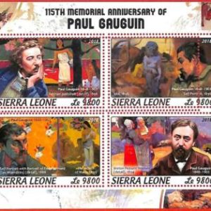 A4686 - SIERRA LEONE - ERROR MIPERF, Kleinbogen: 2018, Paul Gauguin, Art.-Nr
