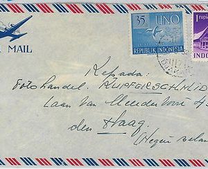 62347 -  INDONESIA - POSTAL HISTORY -   AIRMAIL COVER to HOLLAND 1952
