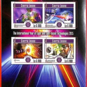 A4660 -SIERRA LEONE -ERRORE MISPERF: 2015 Tecnologia della luce, Laser,...