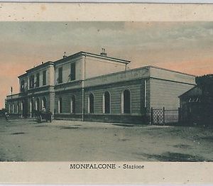 53037 - CARTOLINA d'Epoca - GORIZIA provincia - MONFALCONE: STAZIONE FERROVIARIA