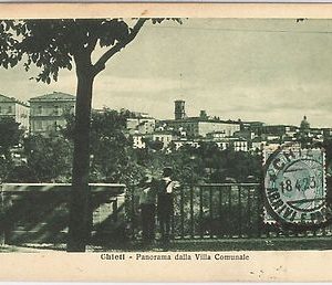 44459   CARTOLINA d'Epoca - CHIETI Città -  PANORAMA 1923