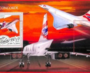 A3969 - DJIBOUTI - ERROR MISPER, Souvenir sheet: 2018, Concord, Airplanes, BA
