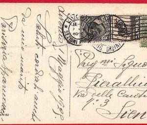 P0420 - ITALY - Postal History - Advertising Stamp PUBBLICITARIO on card DOGS