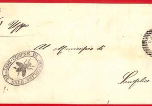 a1047 - ITALY - Postal History - PREPHILATELIC COVER Moscoline FLY Insect 1862