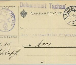 69915 - CZECHOSLOVAKIA - POSTAL HISTORY - OFFICIAL Postcard FIELD MAIL 1917