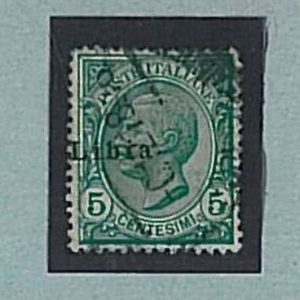 36243   Varietà ITALIA - LIBIA : Sassone 3/ll - Sovrastampa a cavallo - Usato