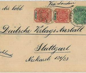 30147 - SOUTH AFRICA - POSTAL HISTORY : COVER to GERMANY via LONDON