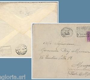 57100 - ITALIA REGNO - STORIA POSTALE :  BUSTA con bell'annullo PUBBLICITARIO