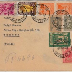39416 -  ARGENTINA -  POSTAL HISTORY - COVER to ITALY - 1948