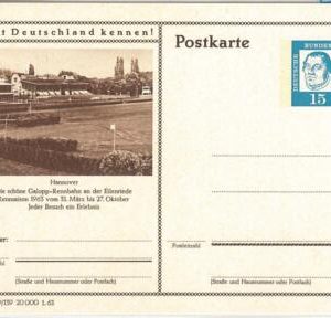 56666 - HORSE racing - GERMANY - POSTAL HISTORY: STATIONERY CARD