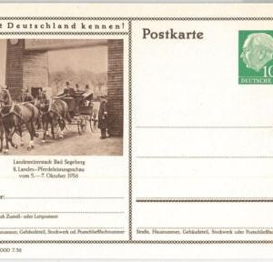56665  - GERMANY - POSTAL HISTORY: STATIONERY CARD- TRANSPORT: HORSE carriage