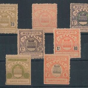 50380   BOLLI COMUNALI d'Epoca - CESANA - Lotto di 7 bolli - BELLI