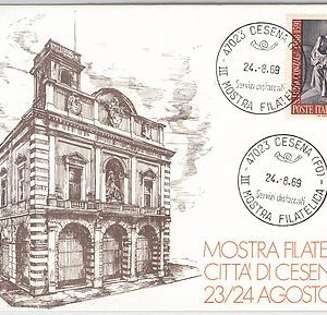 50384  CARTOLINA d'Epoca - FORLI provincia -  CESENA  : Mostra Filatelica 1969