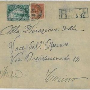 30435 - BRAZIL -  POSTAL HISTORY : REGISTERED COVER to ITALY