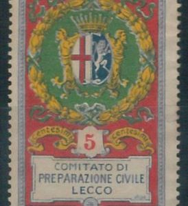 73075 - CHIUDILETTERE d'Epoca - LECCO :  Comitato Preparazione Civile