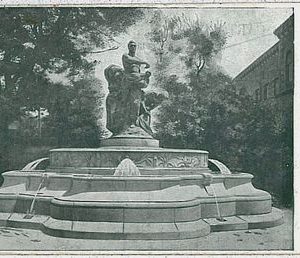 36072  CARTOLINA d'Epoca: VERCELLI - Fontana Monumetale Borgogna 1909