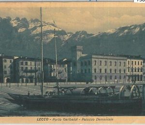73099 - CARTOLINA d'Epoca -  LECCO Citta' :   Porto  Garibaldi  1924