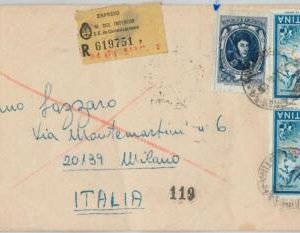58528  -  ARGENTINA - POSTAL HISTORY: EXPRESS COVER to ITALY - 1970 - SKIING
