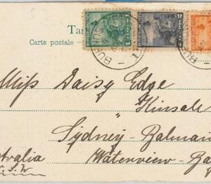 57985- ARGENTINA - POSTAL HISTORY: POSTCARD to  NORTH SOUTH WALES Australia 1905