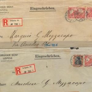 61154 - GERMANY REICH - POSTAL HISTORY: lot of 3 COVERS to ITALY 1908 - NICE!