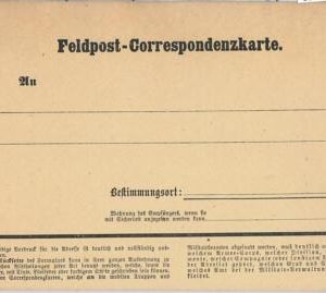 62457 - North GERMANY - POSTAL HISTORY: Stationery Field Card FRENCH-PRUSIAN WAR
