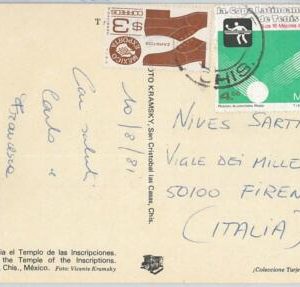 65534 - MEXICO - Postal History - STAMPS on CARD - Table Tennis PING PONG 1981
