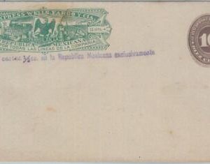 77192 - MEXICO - POSTAL HISTORY -  POSTAL STATIONERY Cover H & G #  14 Eagle