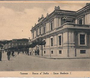 44544  CARTOLINA d'Epoca - COSENZA Città  - BANCA D'ITALIA 1946