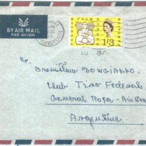 72462 GREAT BRITAIN - POSTAL HISTORY - AIRMAIL COVER to ARGENTINA  1964