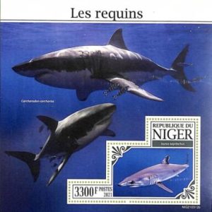 A8447 - NIGER -  Stamp Sheet - 2021 MARINE MAMMALS Sharks
