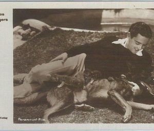 78833 - VINTAGE POSTCARD - CINEMA: Charles Rogers, Dogs