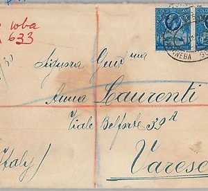 52340 - Gold Coast - POSTAL HISTORY: REGISTERED COVER from WINNEBA to ITALY 1929