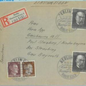 89932 - GERMANY - POSTAL HISTORY - POSTMARK on COVER 1943  Medicine  KOCH