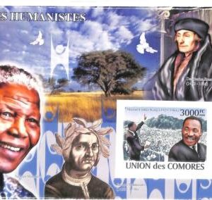 A0322 - COMORES Comoros - IMPERF 2008  stamp SHEET:  Nelson Mandela M L KING