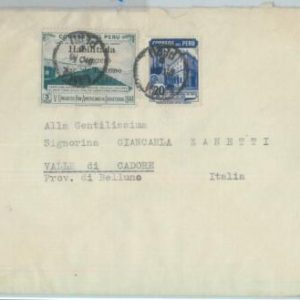 81691 - PERU - POSTAL HISTORY -  COVER to ITALY  1950 - TUBERCULOSIS