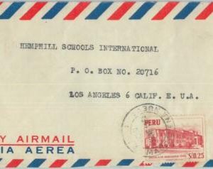 81692 - PERU - POSTAL HISTORY - Registered AIRMAIL  COVER to USA   1951