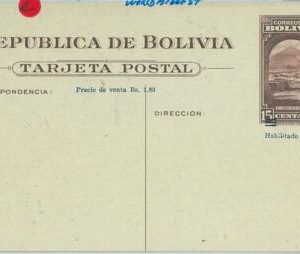 67548 - BOLIVIA  - Postal History -  STATIONERY CARD  - MINERALS Silver Mining