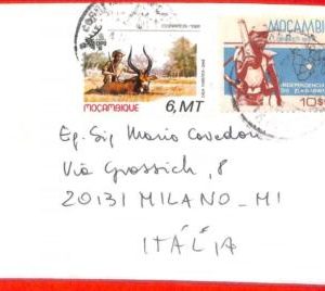 aa3983 - MOZAMBIQUE - Postal HISTORY - COVER  to  ITALY  1984