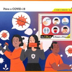 A6754 - SAO TOME & PRINCIPE, Error, 2020 MISSPERF SOUVENIR S: Cov-19, Medicine