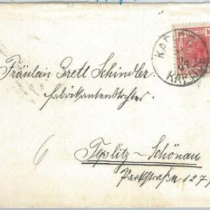69897 - AUSTRIA Czechoslovakia  POSTAL HISTORY - COVER from KAPLITZ 1907