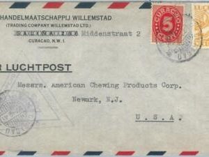 72578 - NETHERLANDS Curacao Curaçao - POSTAL HISTORY - Airmail COVER to USA 1941