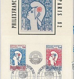 63537  -  FRANCE - POSTAL HISTORY: MAXIMUM CARD 1982 -  PHILEXFRANCE - SILK!