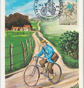 63533  -  FRANCE - POSTAL HISTORY: MAXIMUM CARD 1972 - BICYCLE Journee du Timbre