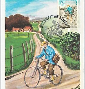 63525  -  FRANCE - POSTAL HISTORY: MAXIMUM CARD 1972 - BICYCLE Journee du Timbre