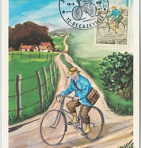 63523  -  FRANCE - POSTAL HISTORY: MAXIMUM CARD 1972 - BICYCLE Journee du Timbre