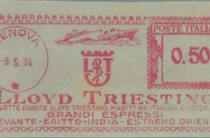 87285 - ITALY - POSTAL HISTORY - Advertising MECHANICAL postmark: SHIPS BOATS