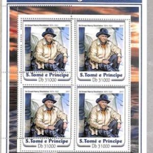 A3392 - SAO TOME & PRINCIPE ERROR MISSPERF: 2017, Shackleton, Antartica, Explore