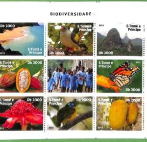 A3416 - SAO TOME & PRINCIPE ERROR MISSPERF: 2015, Biodiversity, Birds, Fruits
