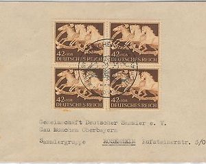 56658 -  SPORTS: HORSE  racing - GERANY -  POSTAL HISTORY: STAMPS on COVER 1948